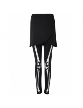 Skeleton Skirt Leggings