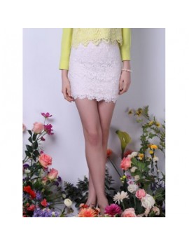 Bodycon Lace Mini Skirt