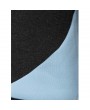 Hooded Long Sleeve Color Block Pocket Design Hoodie